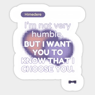 Himedere love phrase design Sticker